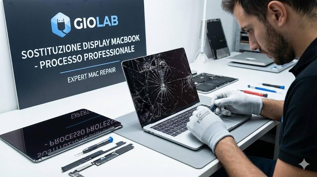 Sostituzione Display MacBook - Giolab Assemini